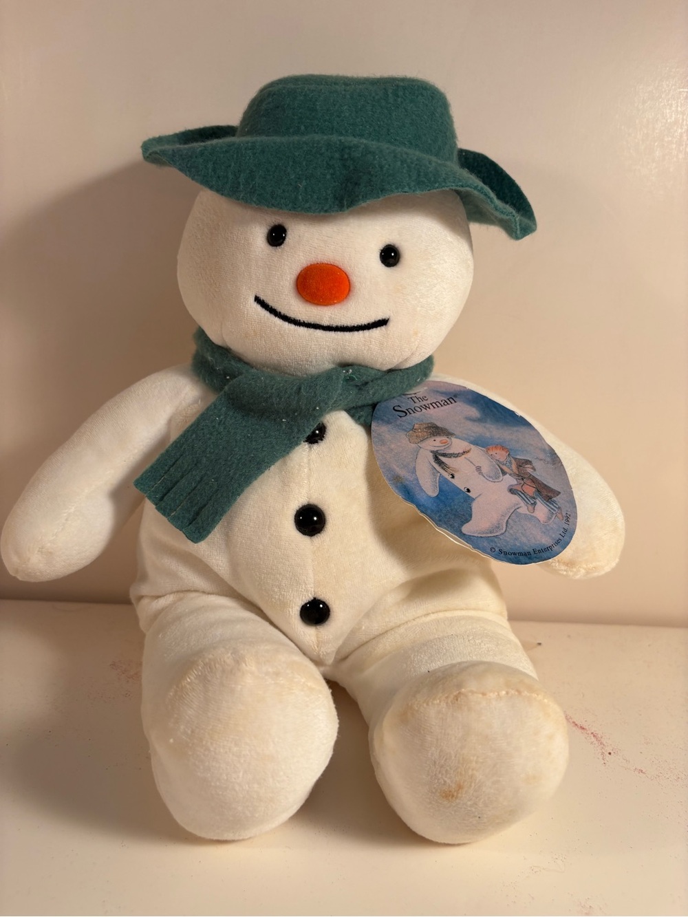 Raymond Briggs Plush SNOWMAN character from his book 1992